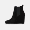 Anna Field Leather Winter Boot - Enkellaarsjes Met Hoge Hak - Black