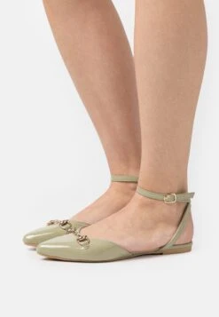 Anna Field Ballerina'S Met Enkelbandjes - Khaki