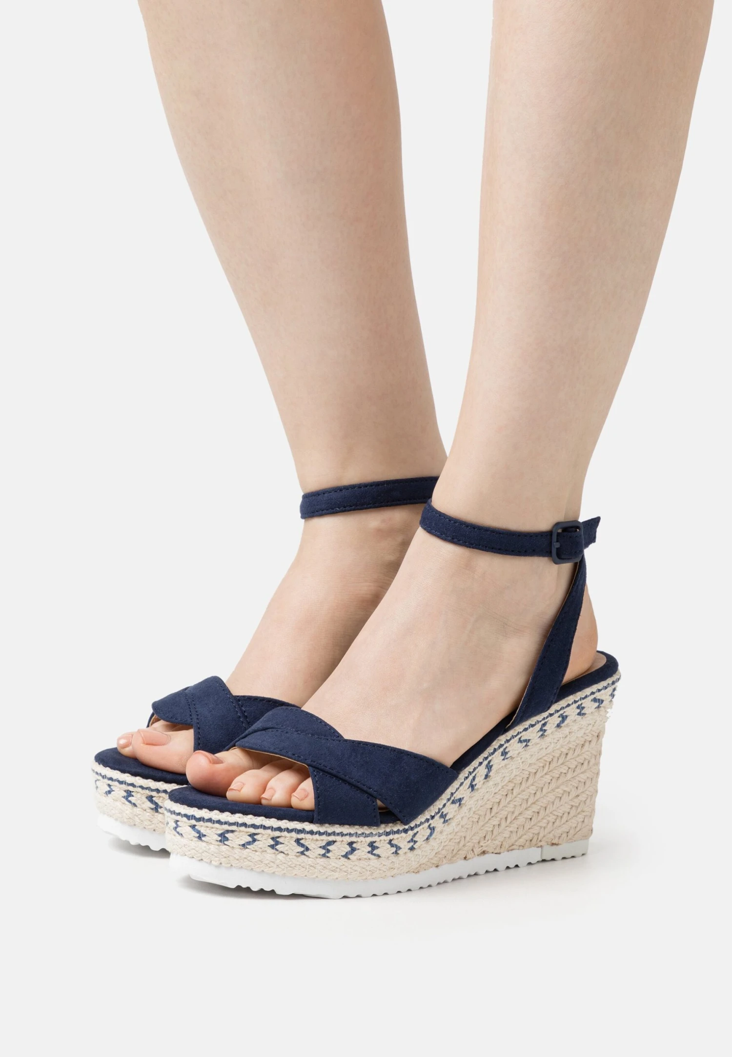 Anna Field Sandalen Met Sleehak - Dark Blue 1 Anna Field Sandalen Met Sleehak - Dark Blue