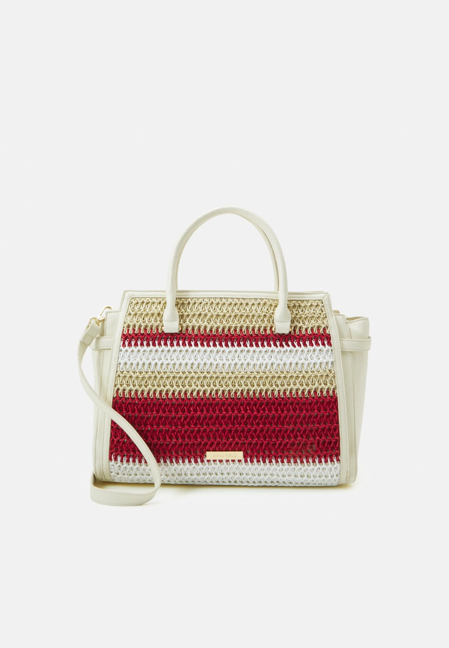Anna Field Handtas - Off-White/Red 1 Anna Field Handtas - Off-White/Red