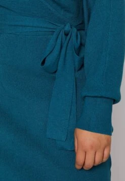 Wrap V Ausschnitt Mini Strickkleid Mit Gürtel - Gebreide Jurk - Teal -Anna Field 3a021df5f88c4e948e46ea59bbaabd47 scaled