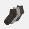 Anna Field Lurex Socks 3 Pack - Sokken - Grey/Black