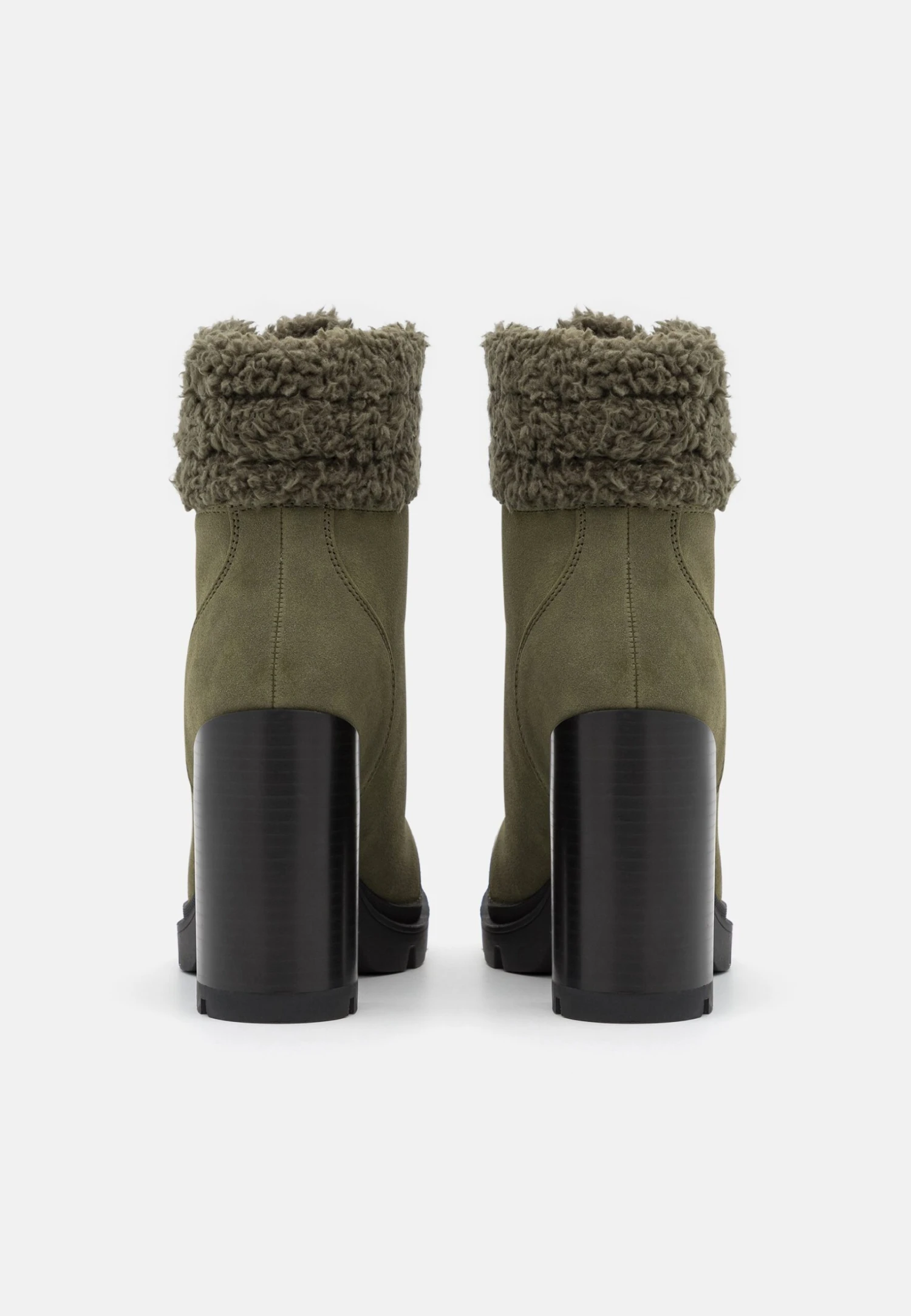 Anna Field Leather - Veterboots - Khaki 4 Anna Field Leather - Veterboots - Khaki - Afbeelding 4