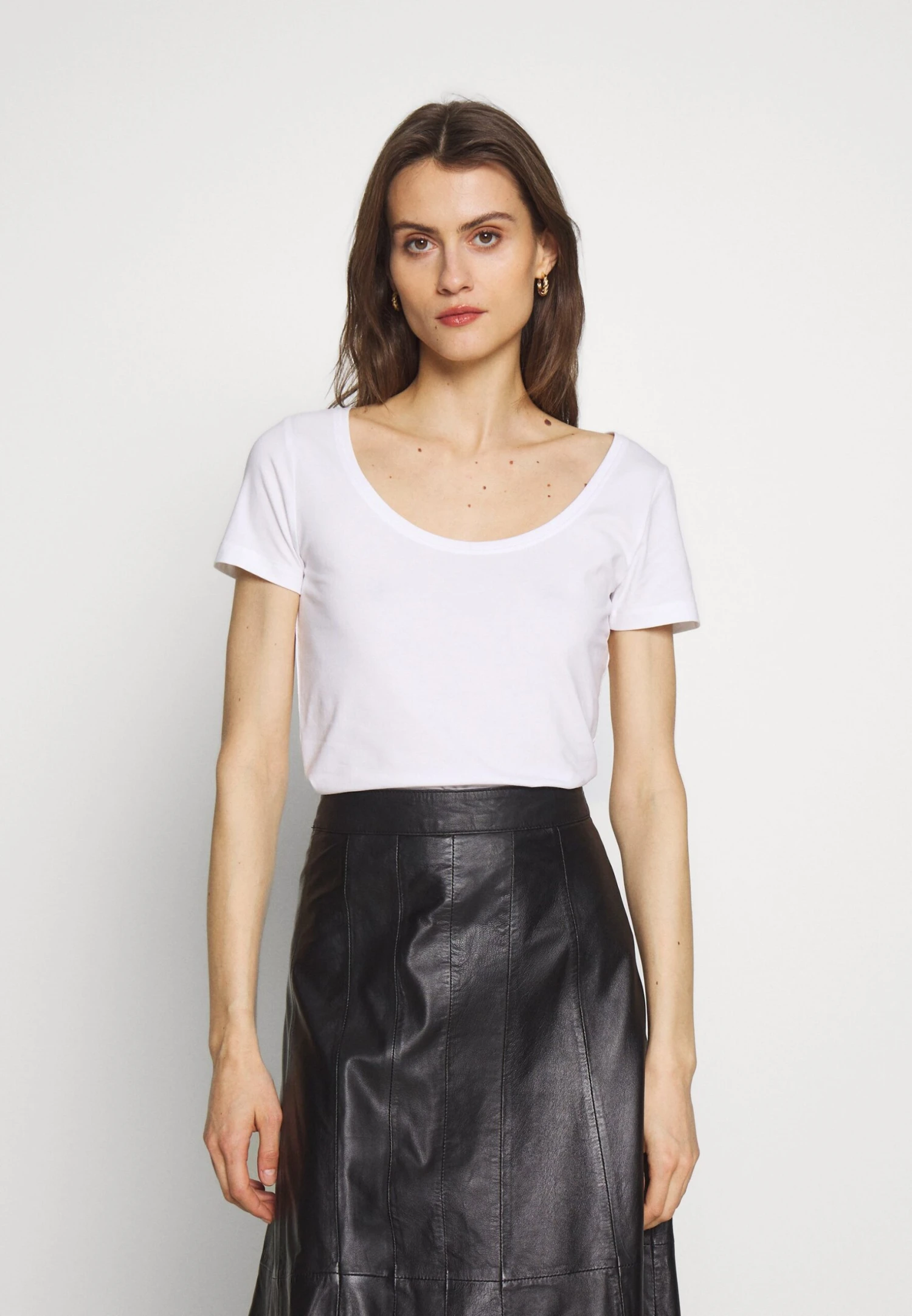 Anna Field 3 Pack - T-Shirt Basic - White/Camel/Black 3 Anna Field 3 Pack - T-Shirt Basic - White/Camel/Black - Afbeelding 3