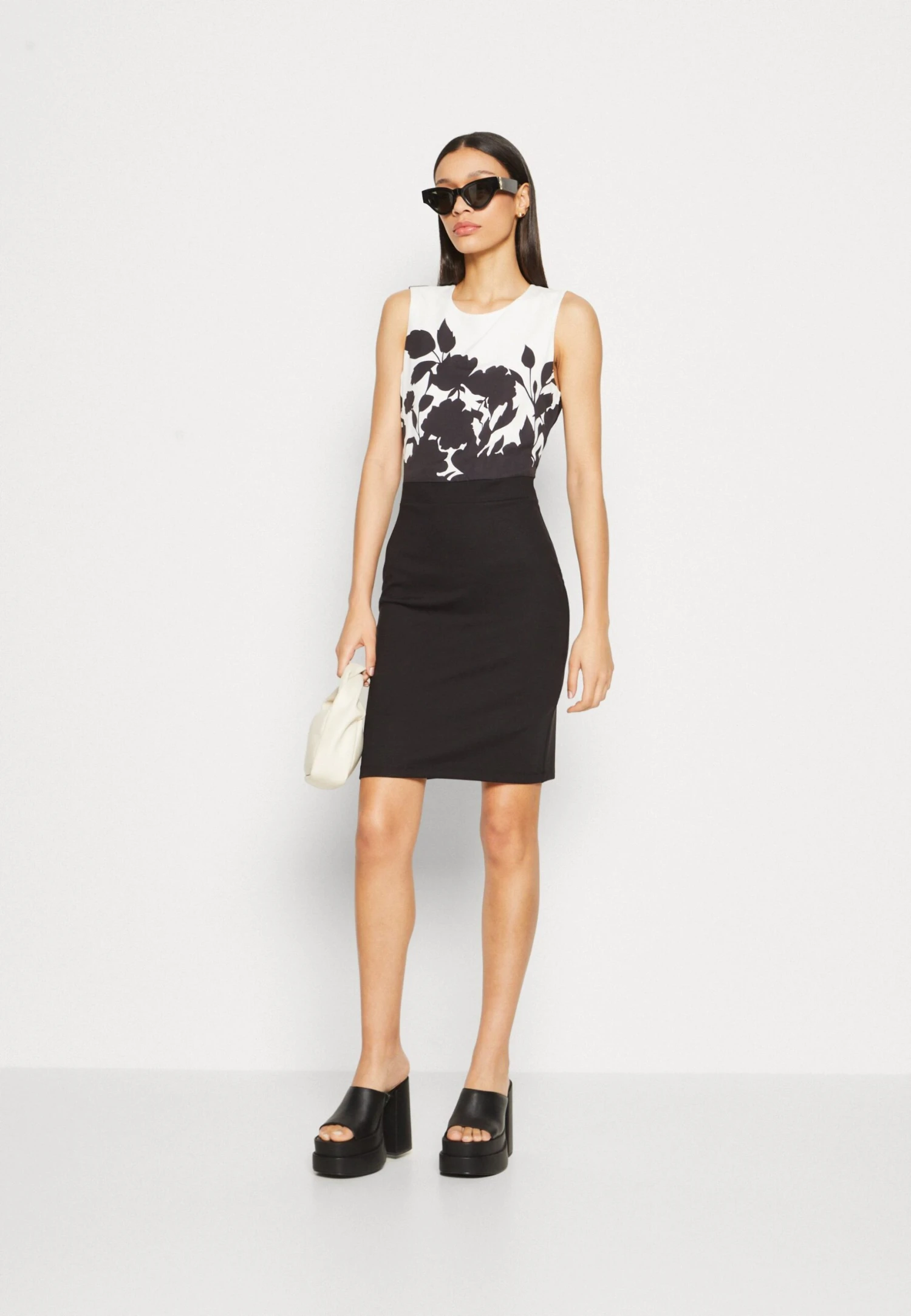 Anna Field Jerseyjurk - Black/White 5 Anna Field Jerseyjurk - Black/White - Afbeelding 5