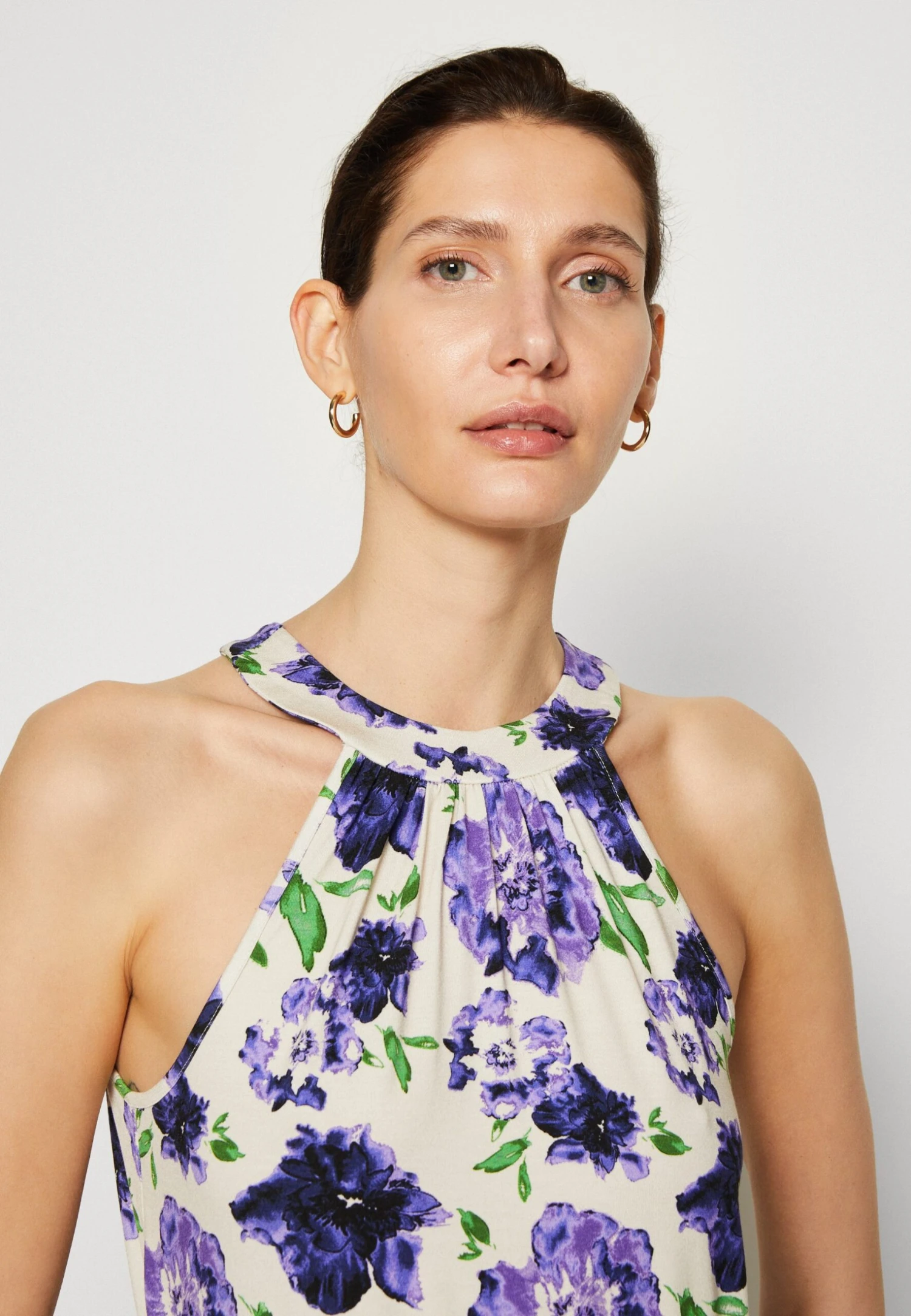 Anna Field Top - White/Blue 4 Anna Field Top - White/Blue - Afbeelding 4