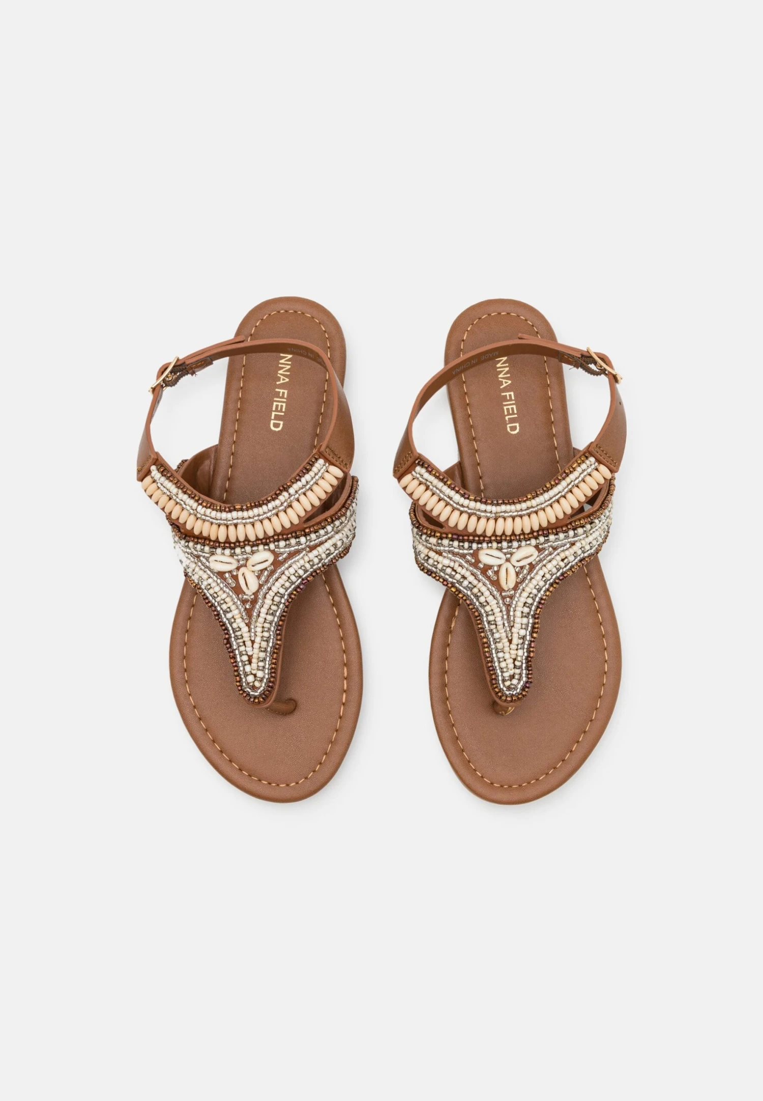 Anna Field Teensandalen - Beige 6 Anna Field Teensandalen - Beige - Afbeelding 6