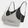 Anna Field Maternity Seamless Bra 2 Pack - Bustier - Grey/Black