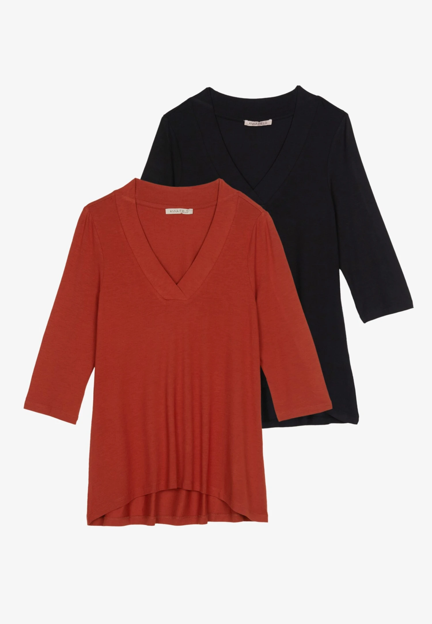 Anna Field 2 Pack - Longsleeve - Red/Black 2 Anna Field 2 Pack - Longsleeve - Red/Black - Afbeelding 2