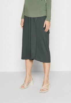 Maternity Basic Midi Skirt- Kokerrok - Light Green