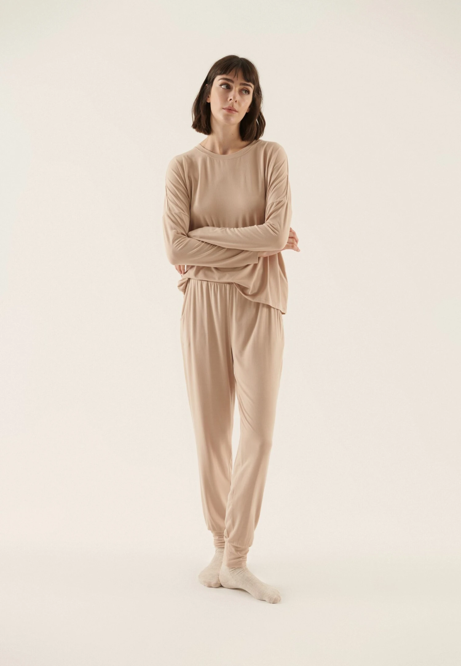 Anna Field Pyjama - Taupe 1 Anna Field Pyjama - Taupe