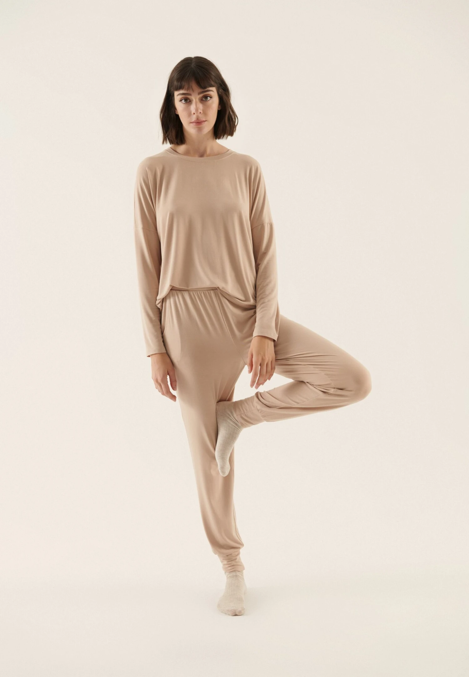 Anna Field Pyjama - Taupe 2 Anna Field Pyjama - Taupe - Afbeelding 2