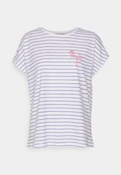Anna Field Placed Stripe Flamingo Francesca- T-Shirt Print - White -Anna Field 65b9bfd9671b4e5bbde072ce7cddfc39 scaled