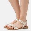 Leather- Sandalen - Gold