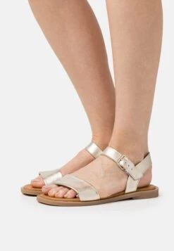 Leather- Sandalen - Gold