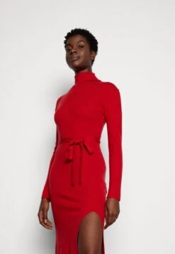 Anna Field Rollkragen Ripp Mini Strickkleid Mit Gürtel - Gebreide Jurk - Red 9 Anna Field Rollkragen Ripp Mini Strickkleid Mit Gürtel - Gebreide Jurk - Red -Anna Field 71b57cf9ce54411882918bef331aba09 scaled