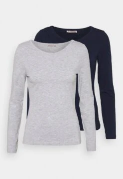Anna Field 2 Pack - Longsleeve - Dark Blue/Mottled Light Grey