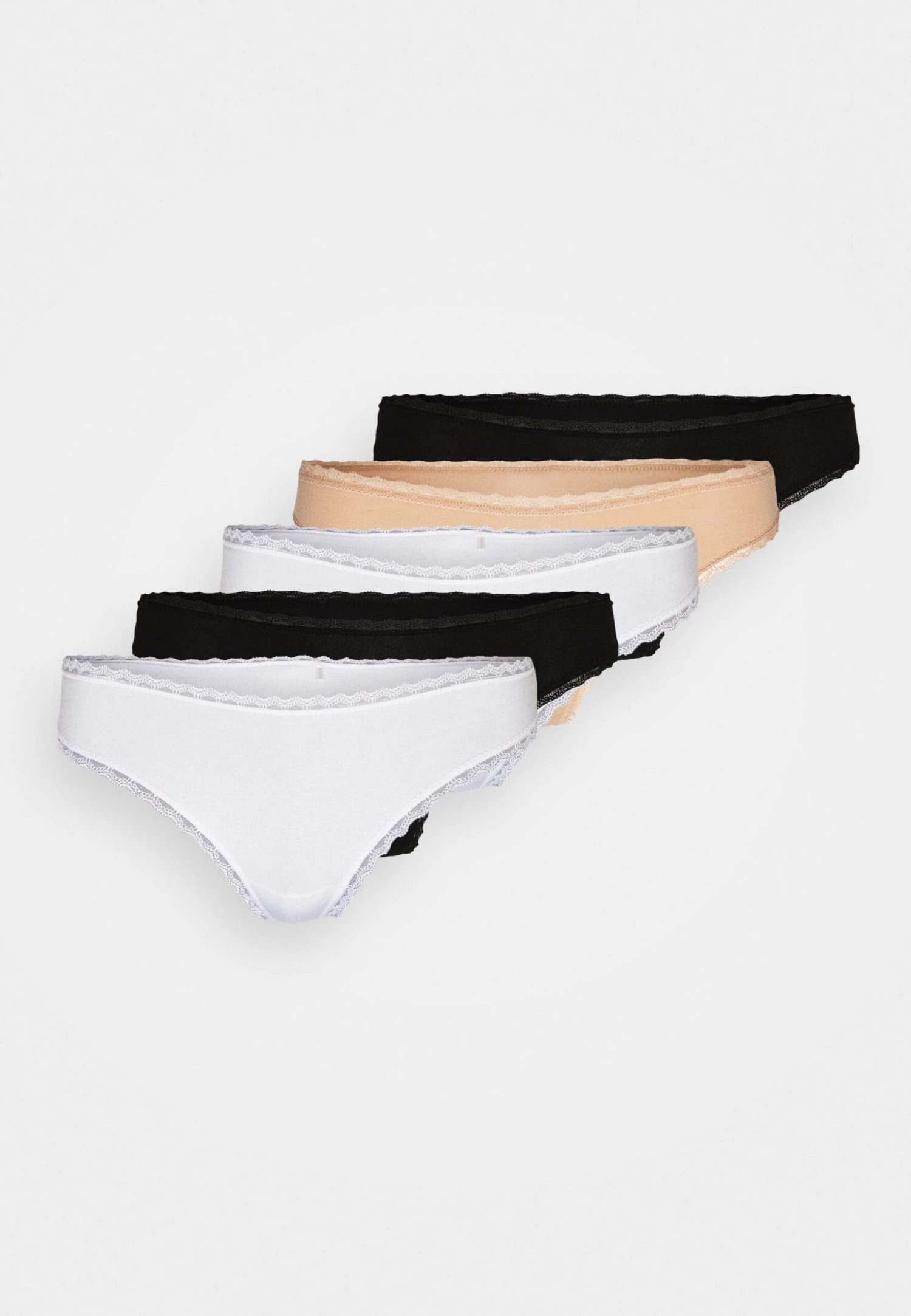 Anna Field 5 Pack - String - Black/White/Nude 2 Anna Field 5 Pack - String - Black/White/Nude - Afbeelding 2