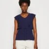 Anna Field Top - Dark Blue