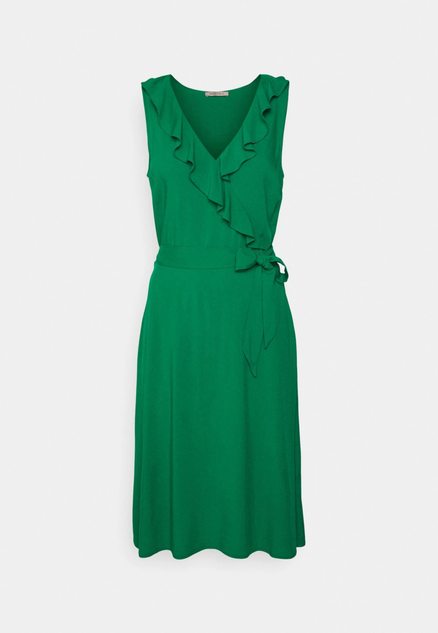 Anna Field Volant Midi Dress - Jurk -Green 1 Anna Field Volant Midi Dress - Jurk -Green
