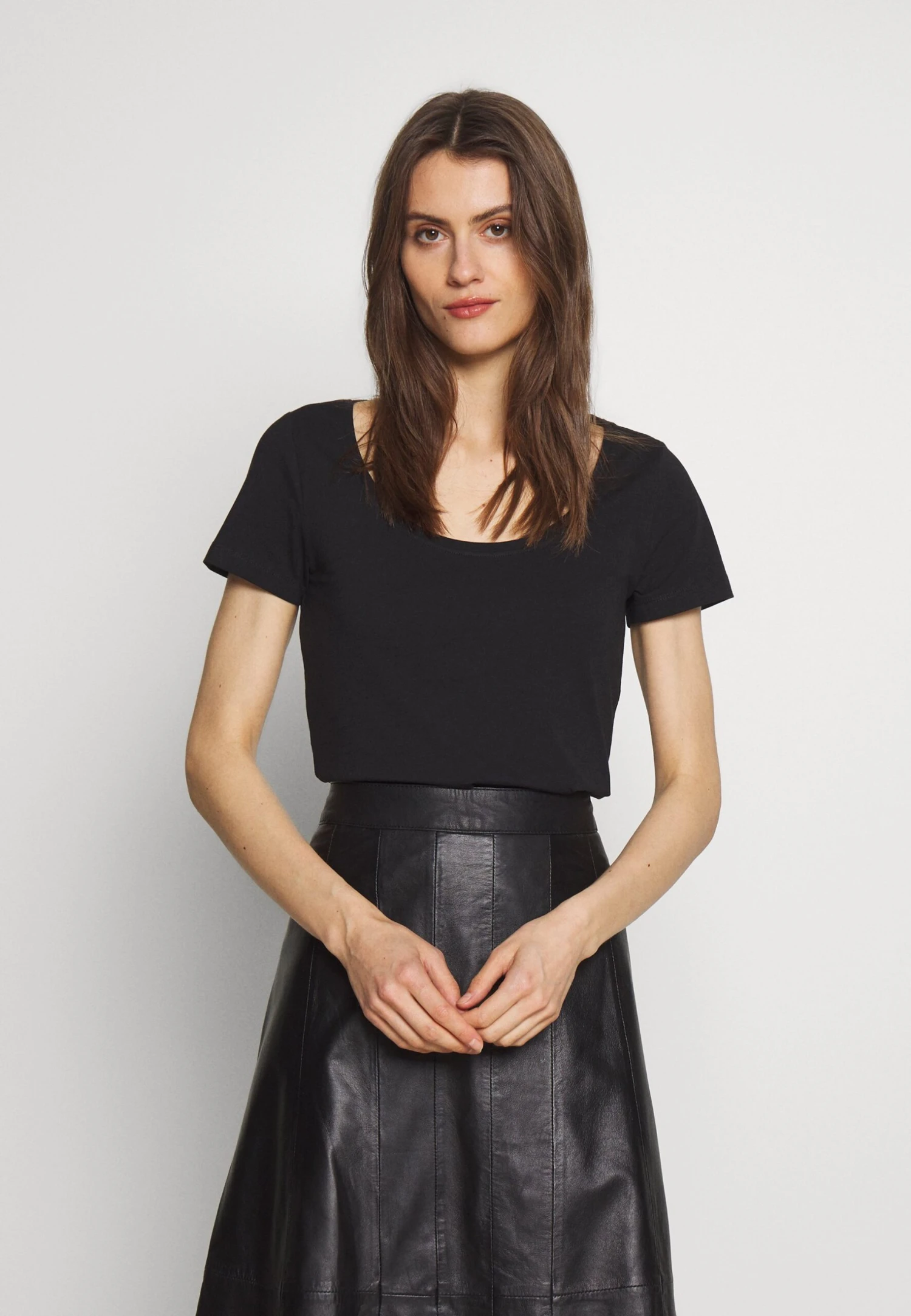 Anna Field 3 Pack - T-Shirt Basic - White/Camel/Black 6 Anna Field 3 Pack - T-Shirt Basic - White/Camel/Black - Afbeelding 6