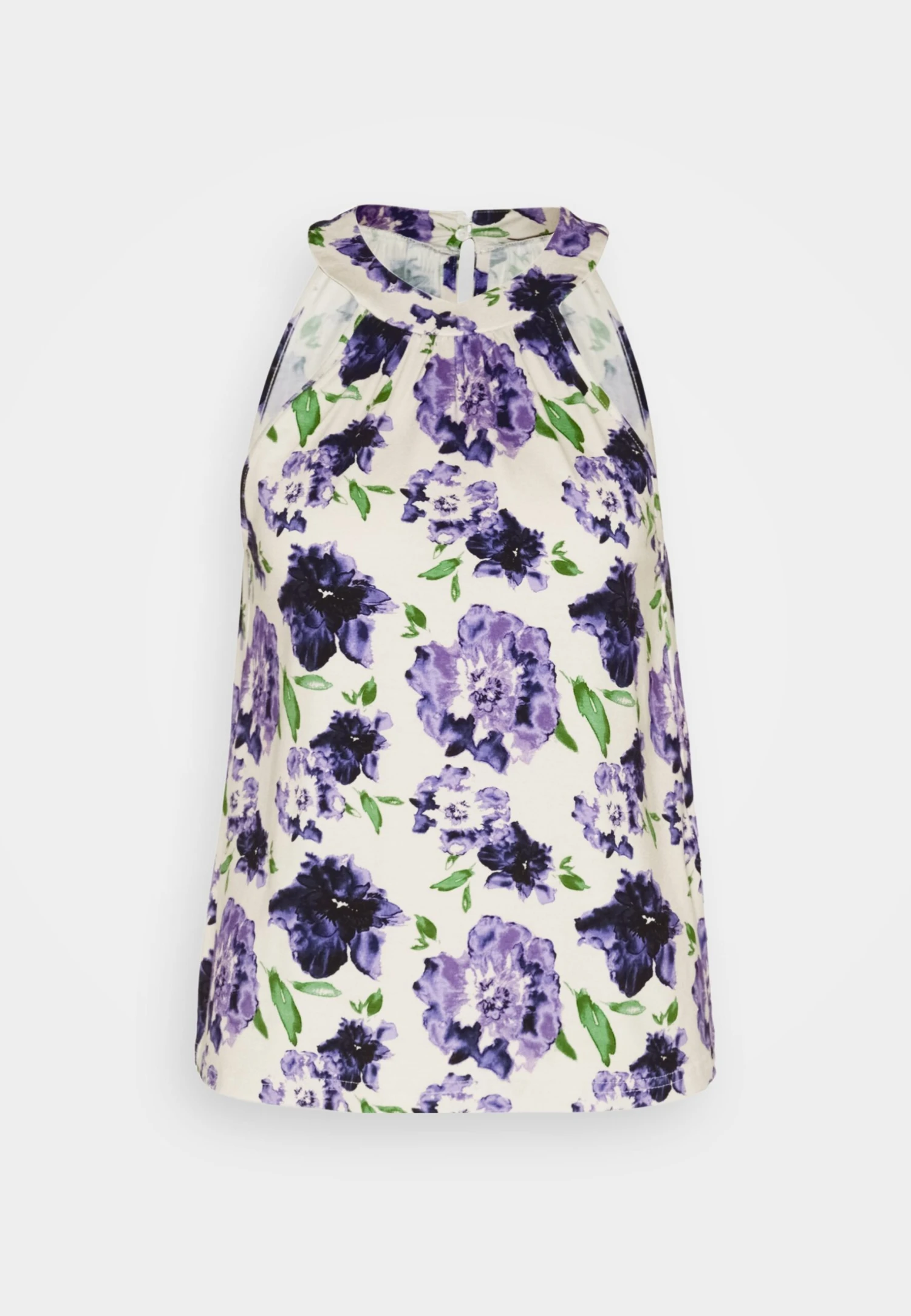 Anna Field Top - White/Blue 5 Anna Field Top - White/Blue - Afbeelding 5