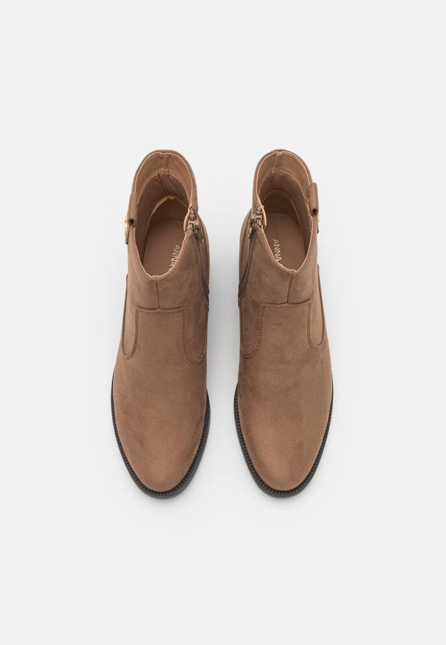 Anna Field Cowboy-/Bikerlaarsjes - Taupe 6 Anna Field Cowboy-/Bikerlaarsjes - Taupe - Afbeelding 6