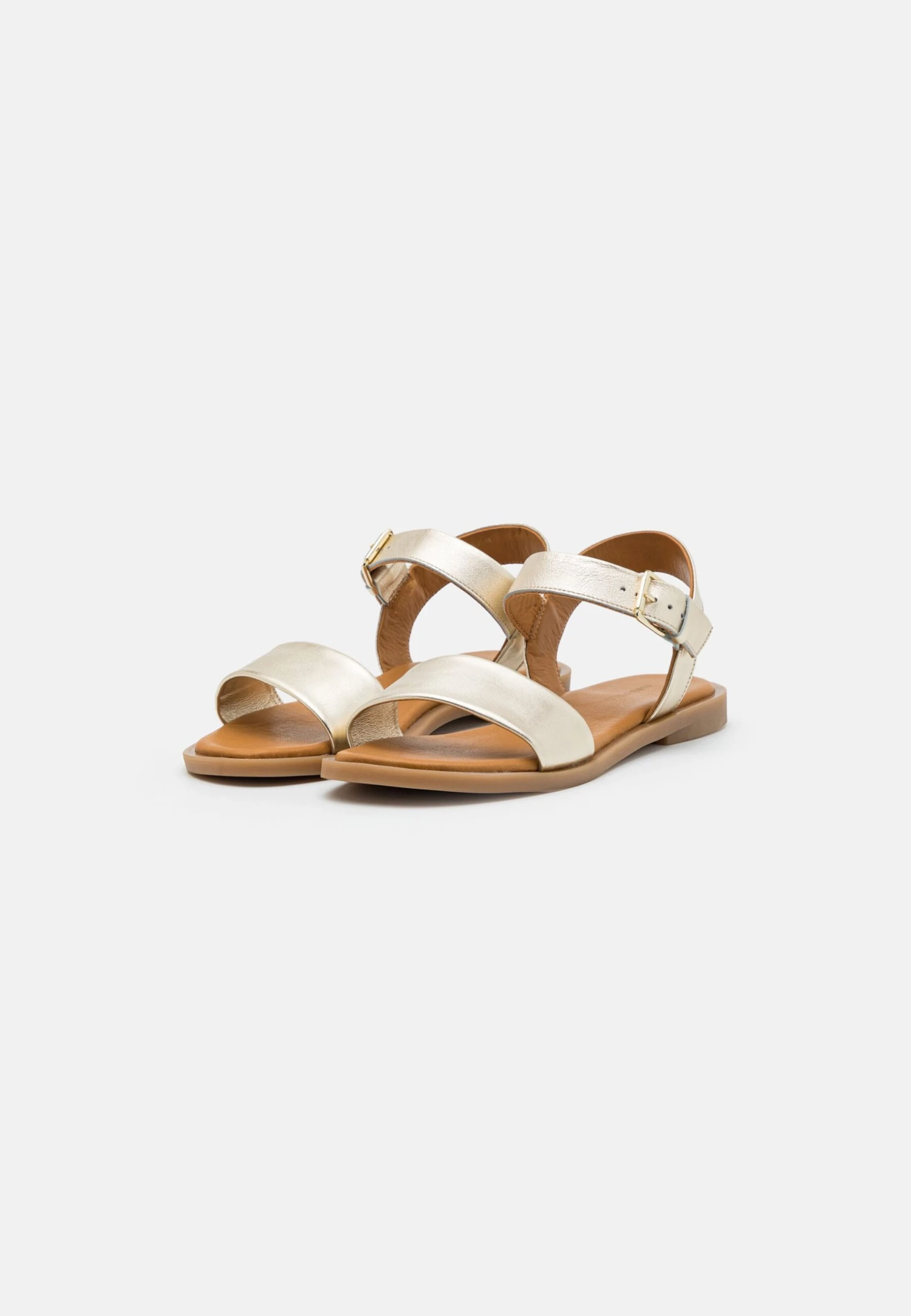Leather- Sandalen - Gold 3 Leather- Sandalen - Gold - Afbeelding 3
