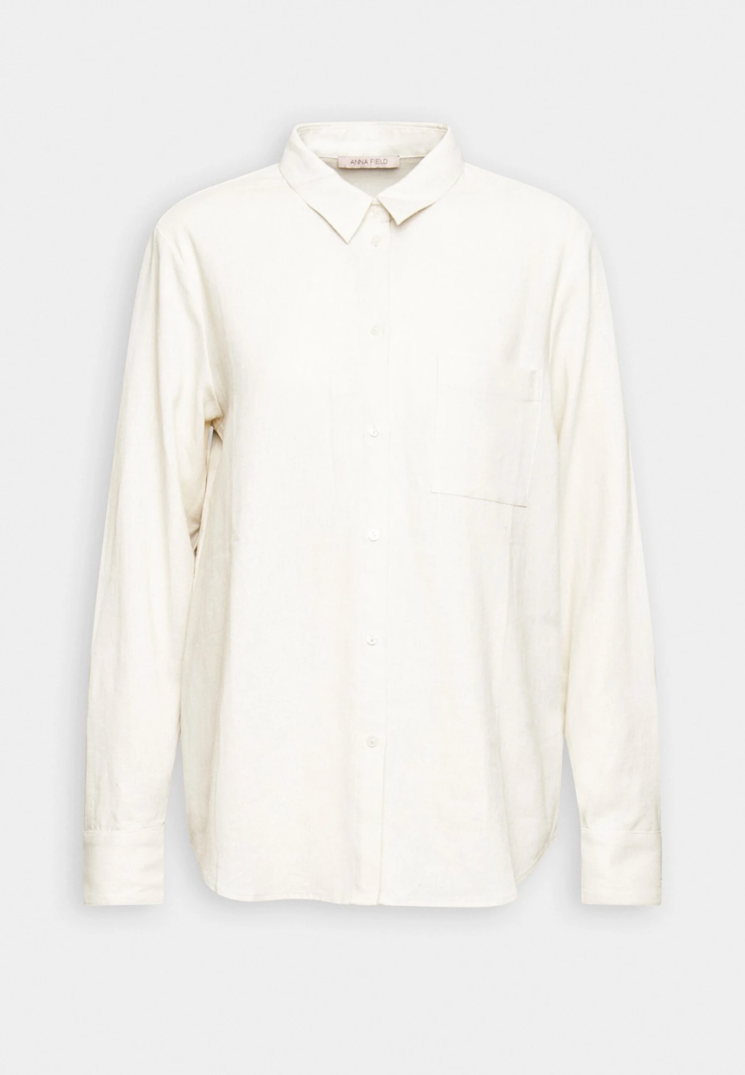 Anna Field Linen-Mix Button Down Blouse - Overhemdblouse - Beige 4 Anna Field Linen-Mix Button Down Blouse - Overhemdblouse - Beige - Afbeelding 4