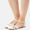 Anna Field Leather- Ballerina'S Met Enkelbandjes - White