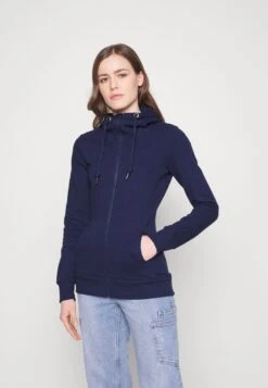 Sweater Met Rits -Dark Blue