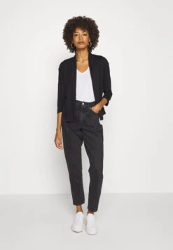 Anna Field Basic V Neck Drop Shoulder 2 Pack- T-Shirt Basic - Black/White