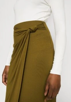 Anna Field Front Knot Midi Skirt - Kokerrok - Khaki -Anna Field d576750e077445fb85b1a7e2454a7d44 scaled