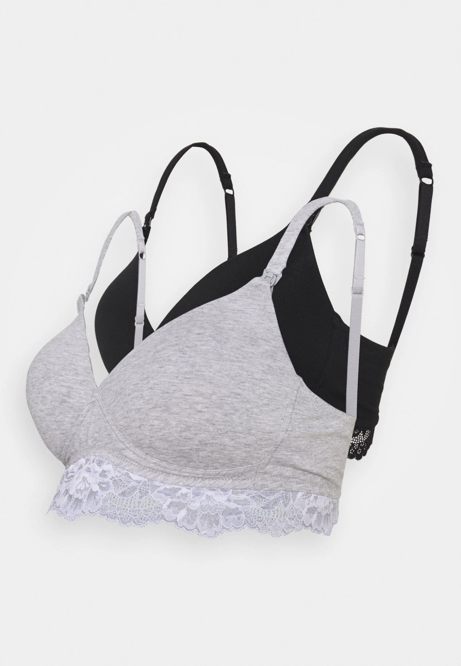 Anna Field 2Pp Maternity Bra - T-Shirt Bh - Grey 1 Anna Field 2Pp Maternity Bra - T-Shirt Bh - Grey