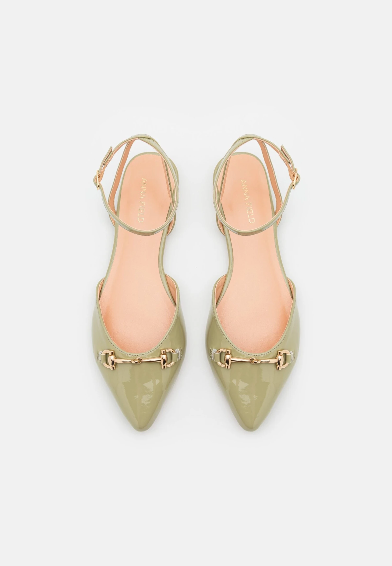 Anna Field Ballerina'S Met Enkelbandjes - Khaki 6 Anna Field Ballerina'S Met Enkelbandjes - Khaki - Afbeelding 6