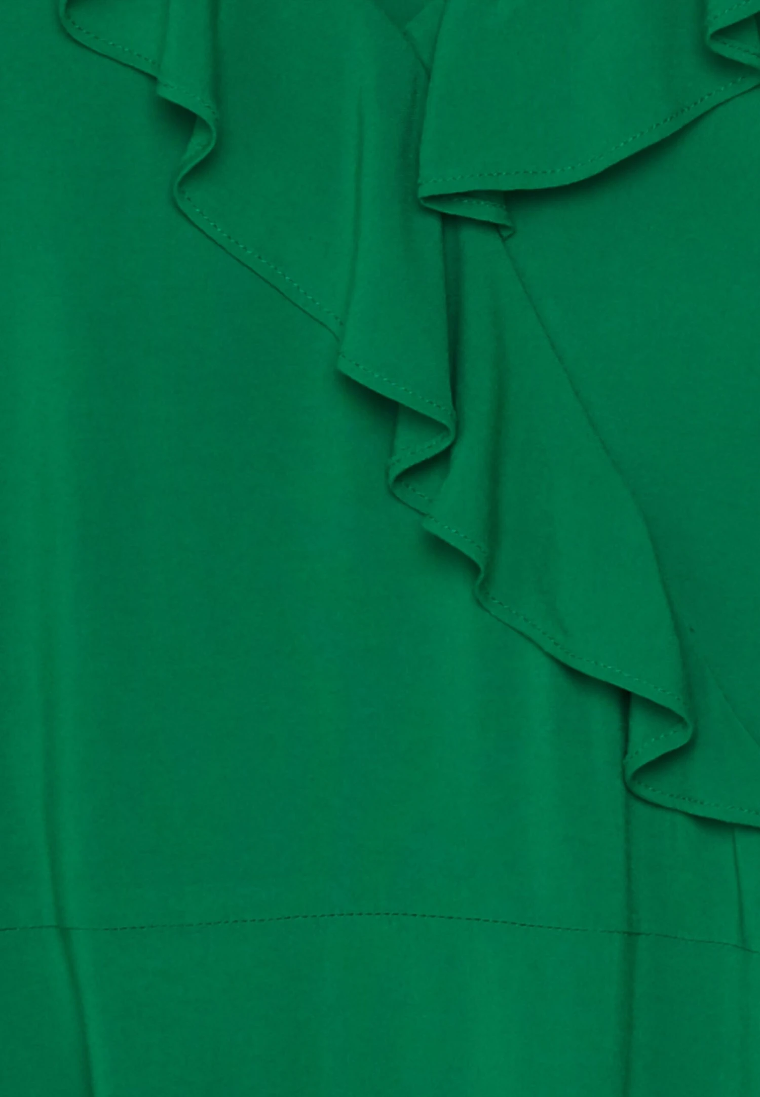 Anna Field Volant Midi Dress - Jurk -Green 3 Anna Field Volant Midi Dress - Jurk -Green - Afbeelding 3