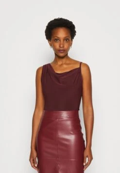 Anna Field Top - Dark Red