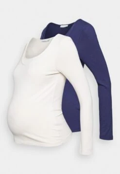 Maternity Basic Longsleeve 2 Pack - Longsleeve - Blue/White -Anna Field f4ce7c85969b4307865ad89b8dbebf5e scaled