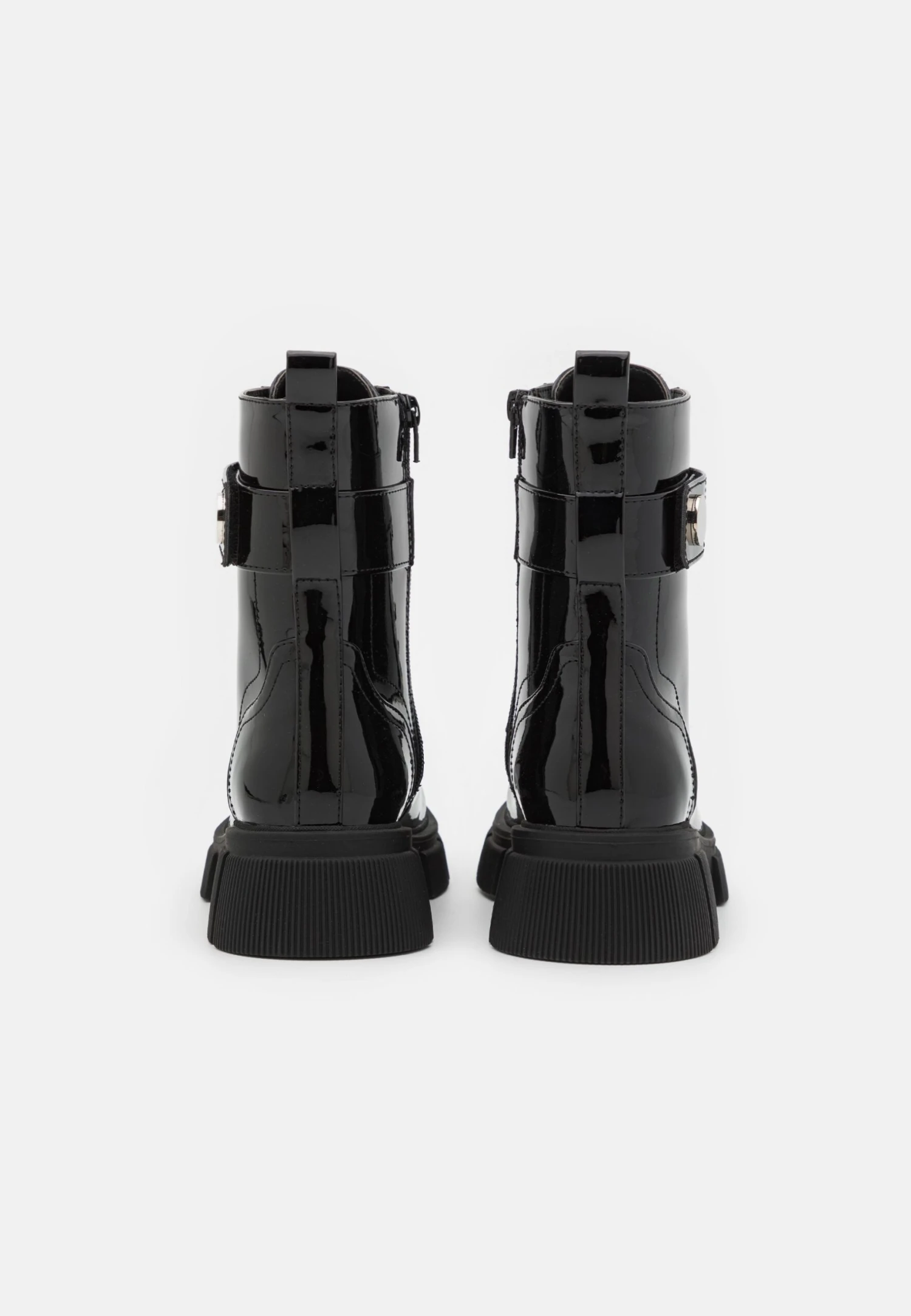 Enkellaarsjes Met Plateauzool - Black 4 Enkellaarsjes Met Plateauzool - Black - Afbeelding 4