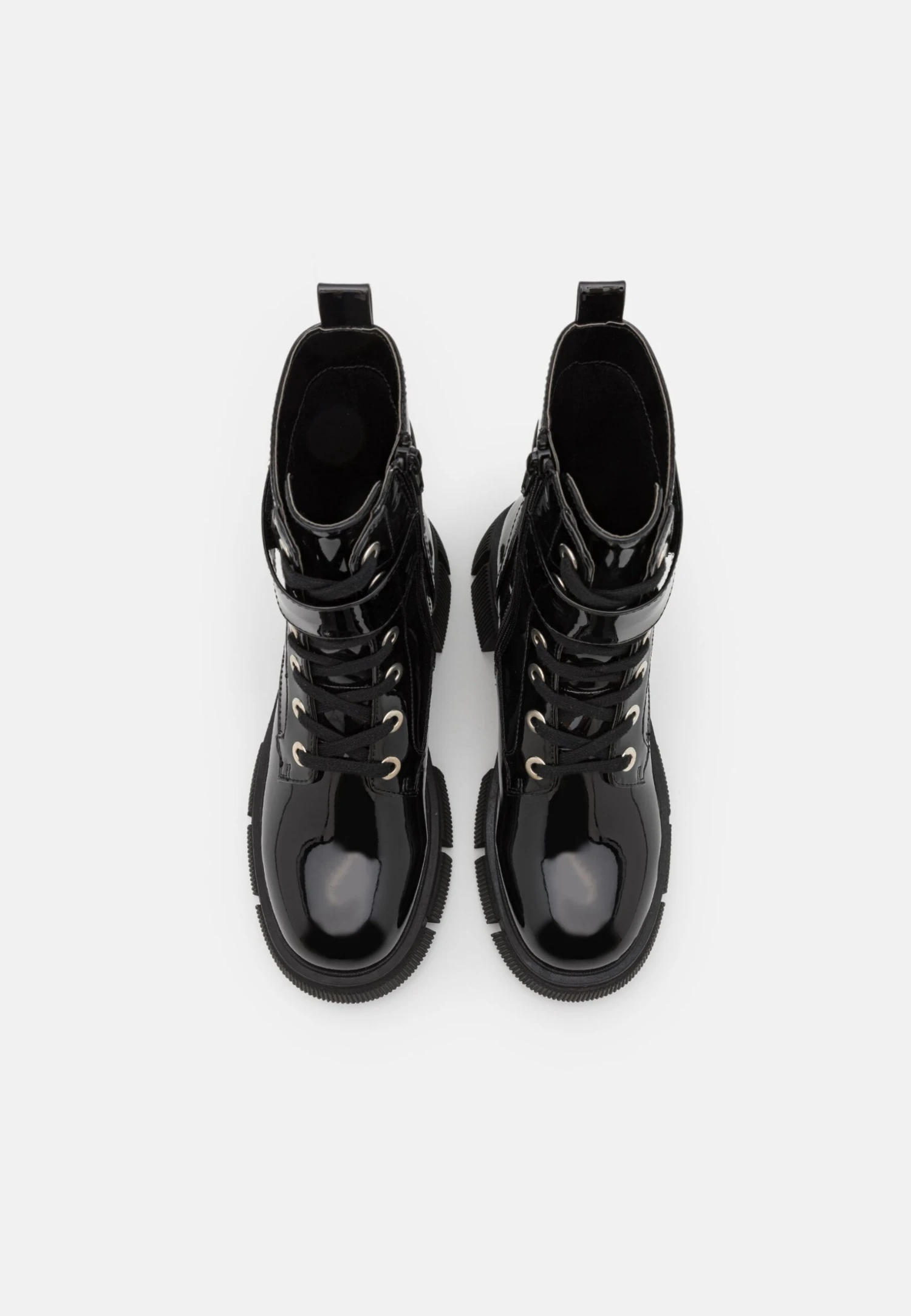 Enkellaarsjes Met Plateauzool - Black 6 Enkellaarsjes Met Plateauzool - Black - Afbeelding 6