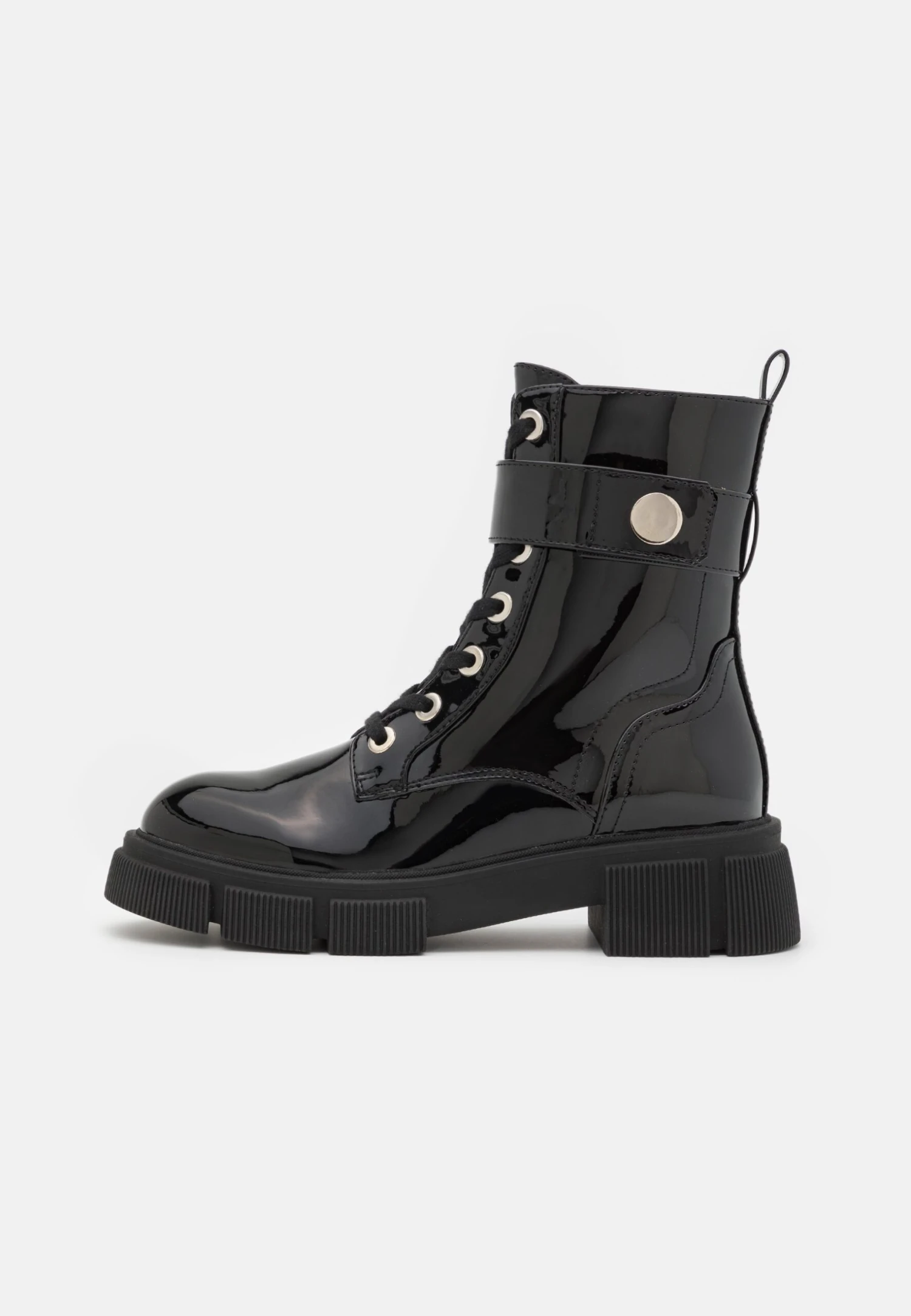 Enkellaarsjes Met Plateauzool - Black 2 Enkellaarsjes Met Plateauzool - Black - Afbeelding 2